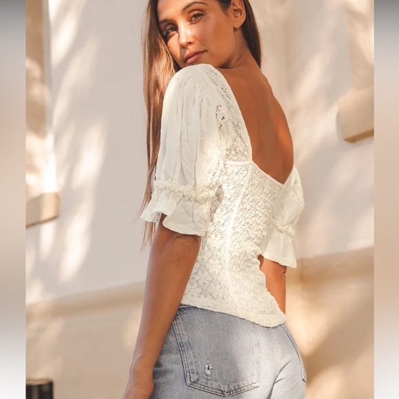 BNWOT Free People Spring Fling Top 🤍 - Picture 3 of 11
